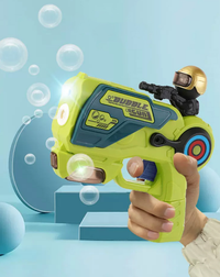 Electric Cool Lighting Space Bubble Gun With Sound
