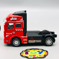 Diecast Car Carrier Truck With Trailer - 3Pcs Cars