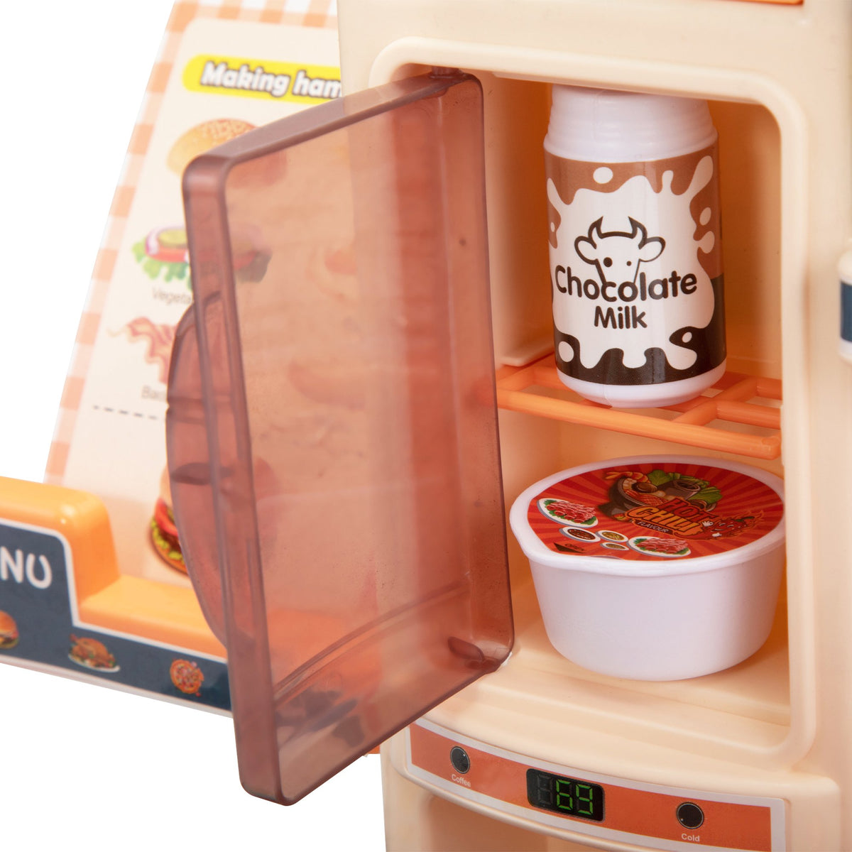 42Pcs Pretend Play Modern Steam Kitchen Set