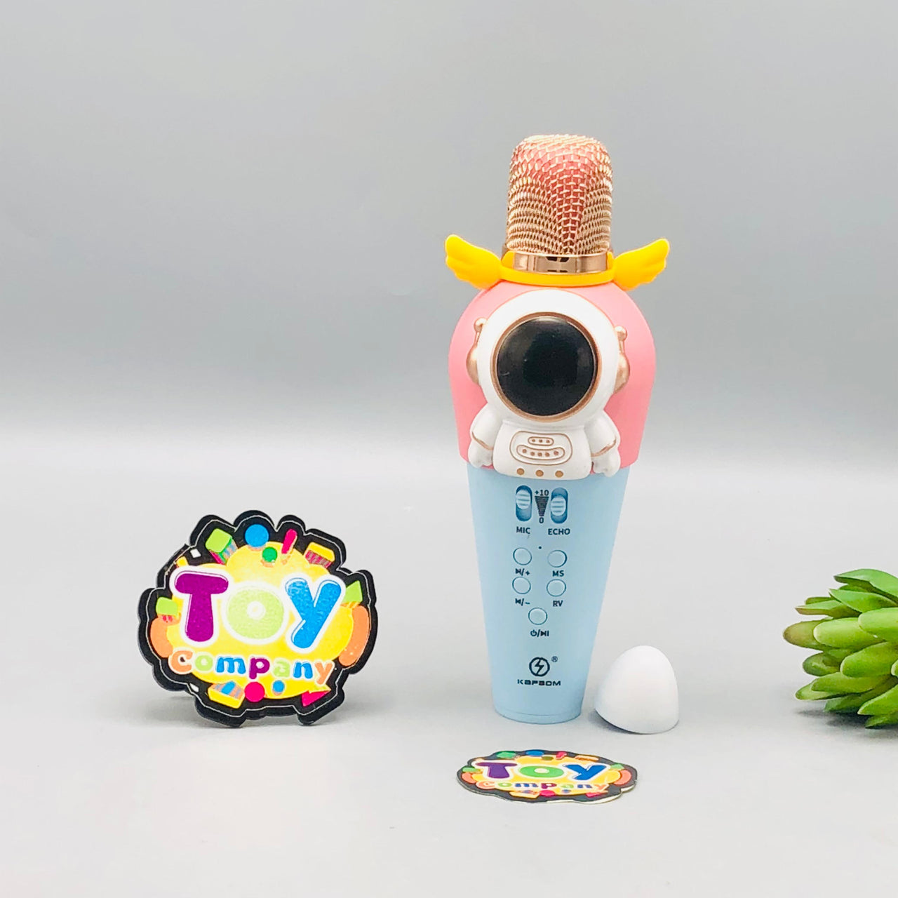 Rechargeable Spaceman Themed Handheld Bluetooth Microphone