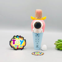 Rechargeable Spaceman Themed Handheld Bluetooth Microphone