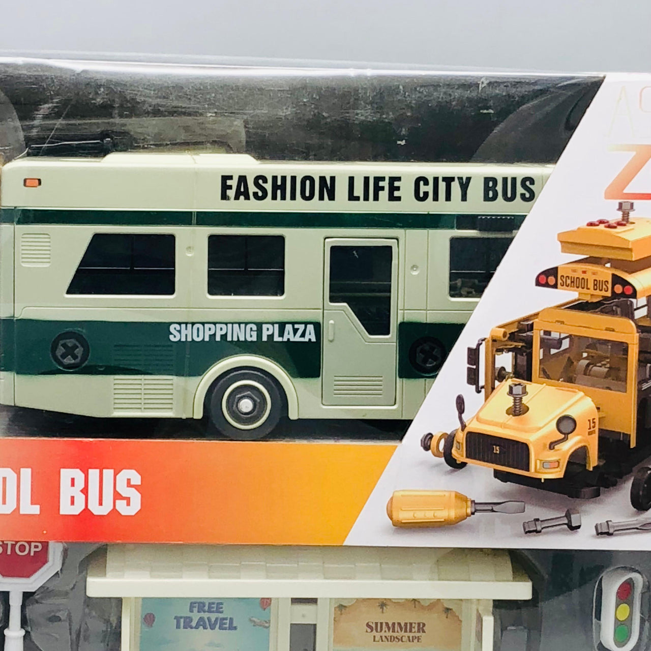 Large Detachable Kids School Bus With Light & Sound