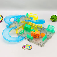 36Pcs DIY Fun Flash Train Track Set