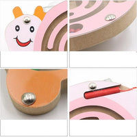 Wooden Magnetic Pen Driving Beads Game