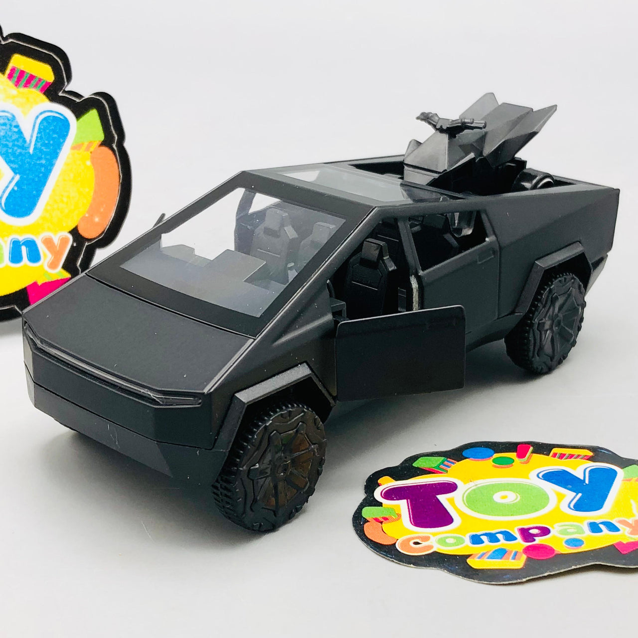 Mini Diecast Tesla Pickup Truck With Bike - 1Pc