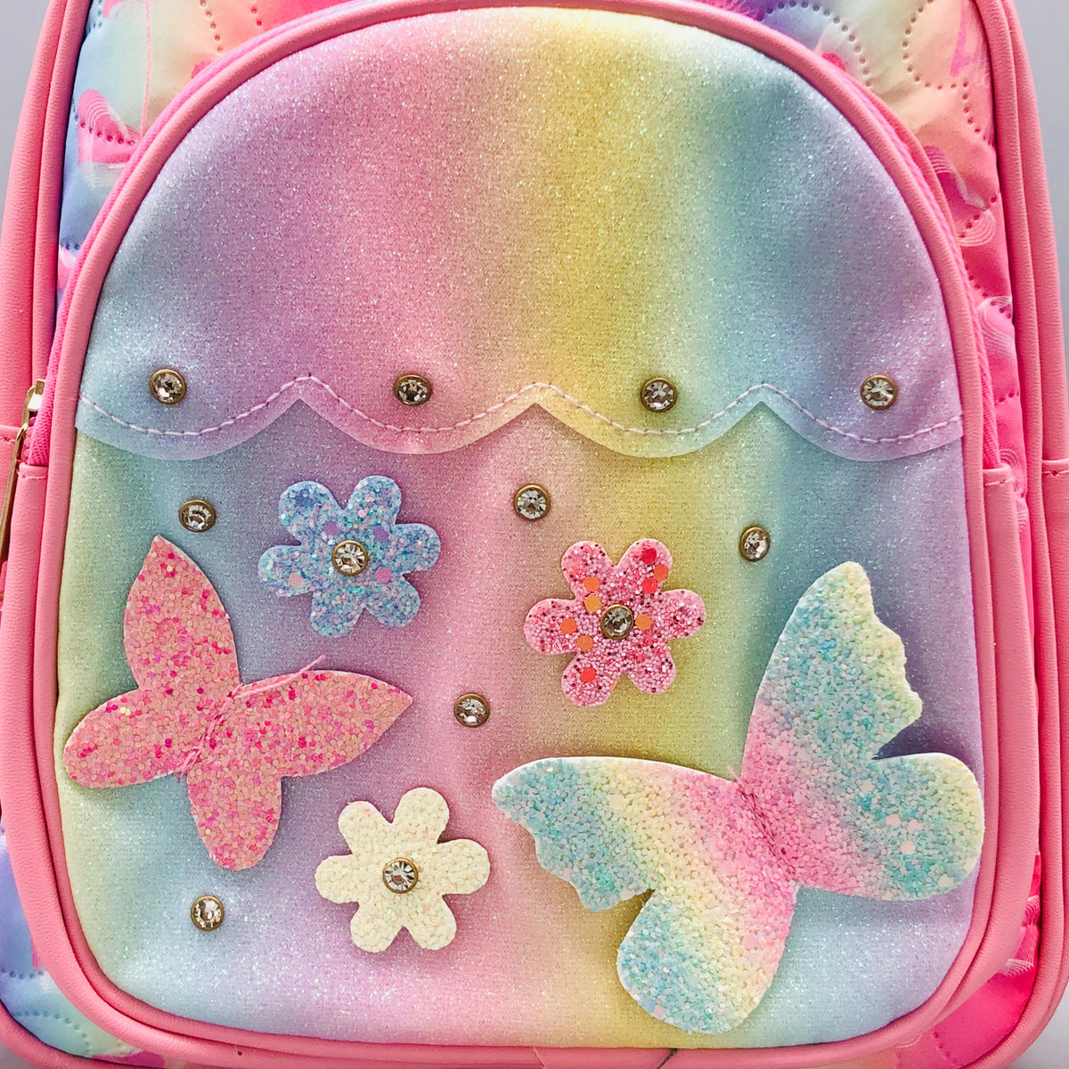 9* Inches Girls Fancy Butterfly Backpack - Pink