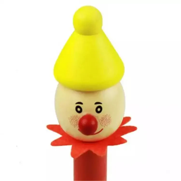 Wooden Clown Ferrule - Throwing Rings Game