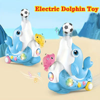Thumbnail for Electric Cute Ball Blowing Dolphin With Light & Music