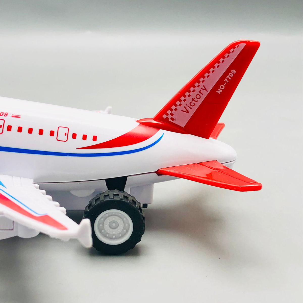 Friction Power Passenger Plane With Light & Sound - 1Pc