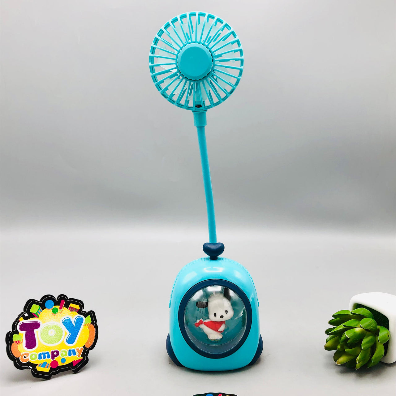 Rechargeable Cartoon Design Flexible Lamp Fan - Assortment