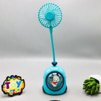 Rechargeable Cartoon Design Flexible Lamp Fan - Assortment