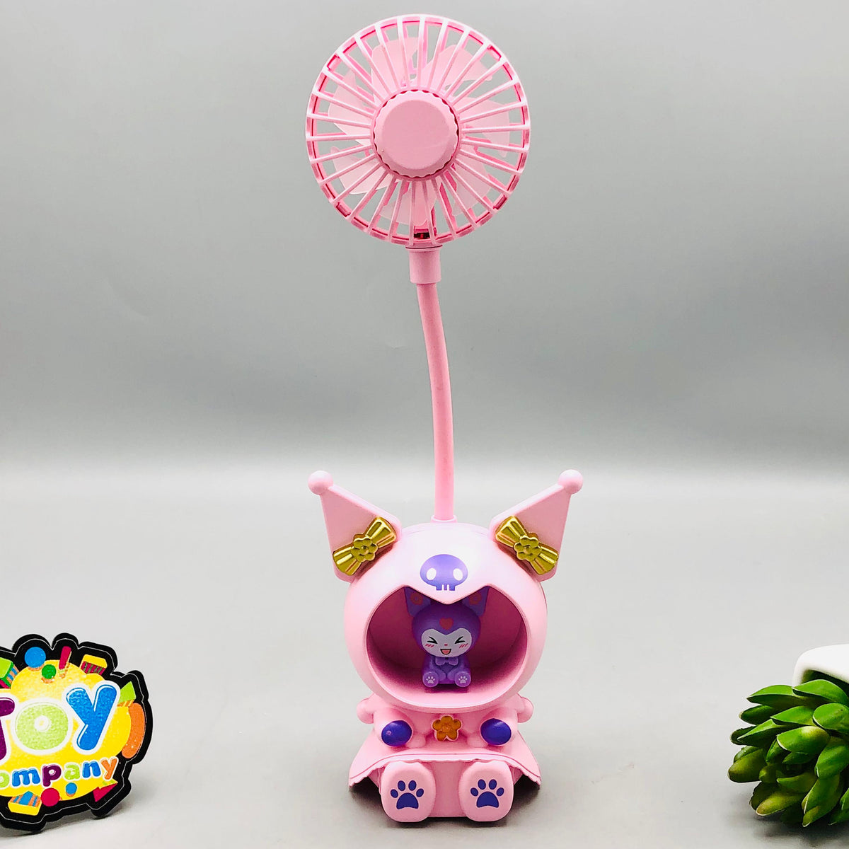 Kuromi Flexible Table Fan With Sharpener