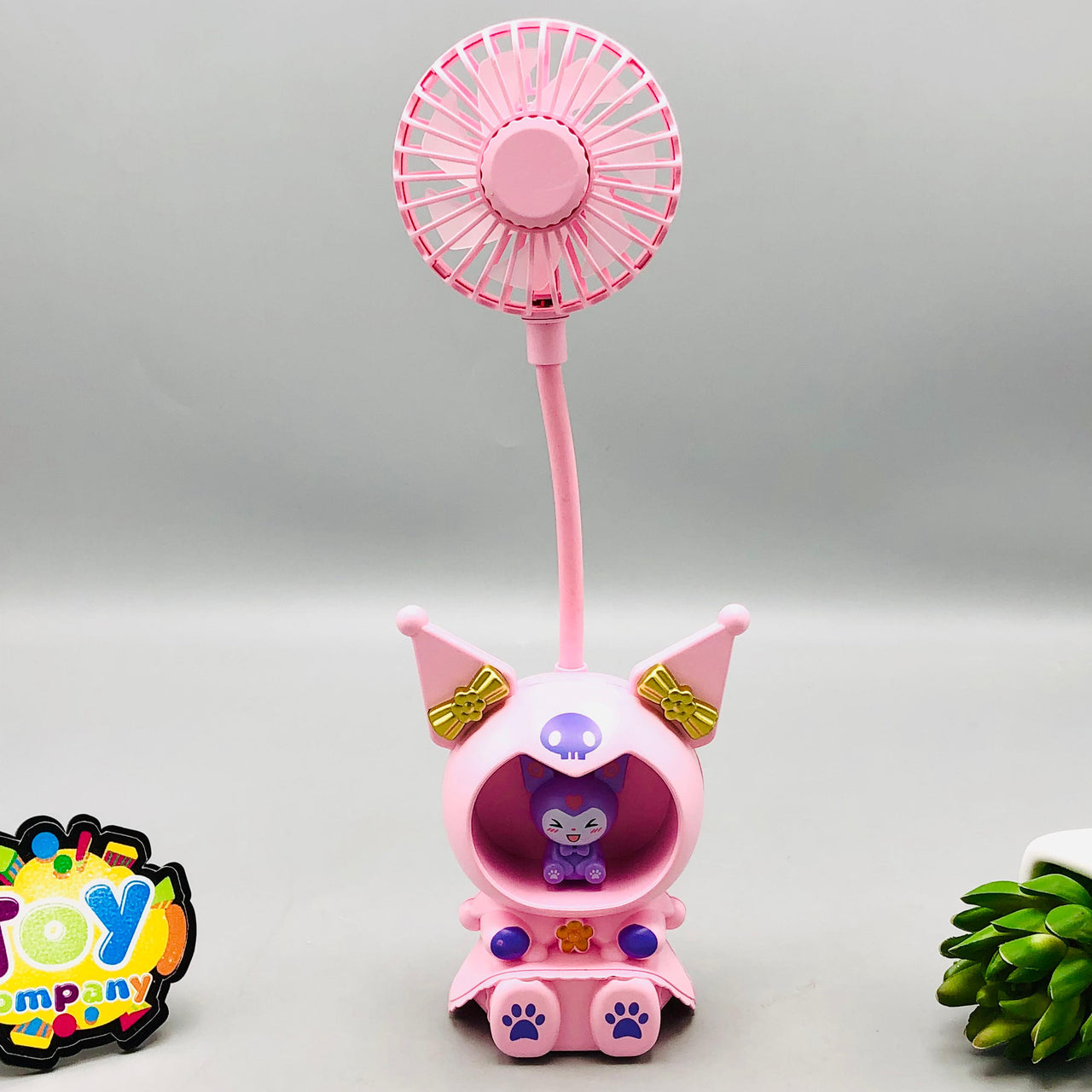 Kuromi Flexible Table Fan With Sharpener