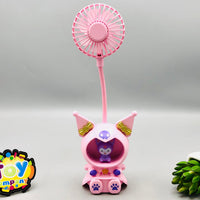 Kuromi Flexible Table Fan With Sharpener