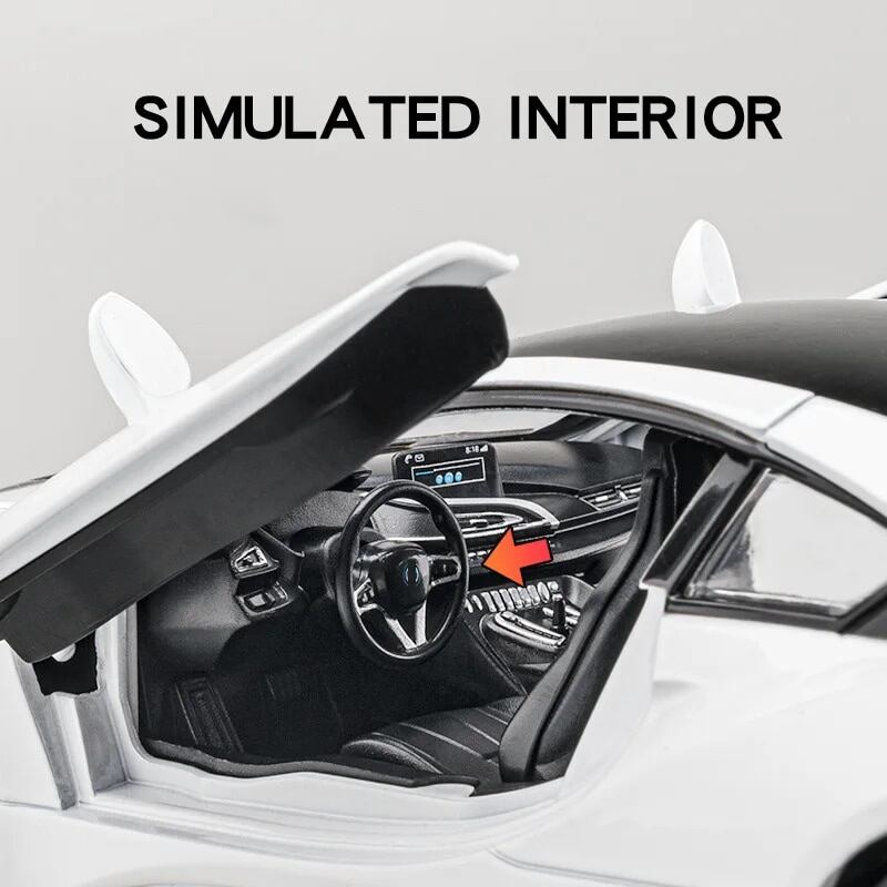 1:22 Diecast BMW i8 Luxury Model Car