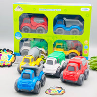 4Pcs Mini Inertial Engineering Trucks