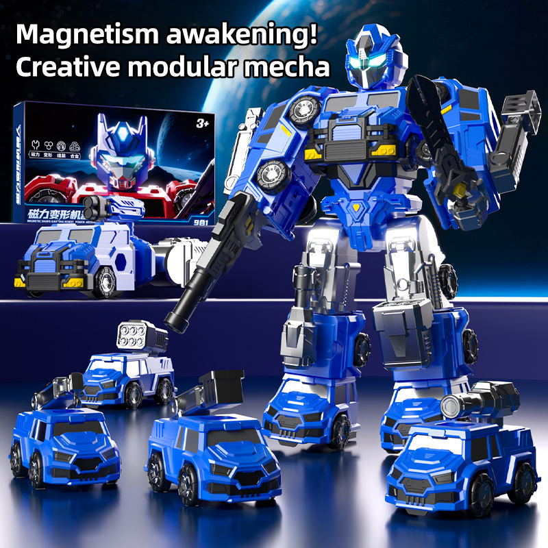 9in1 Magnetic Manually Transformer Robot Toy
