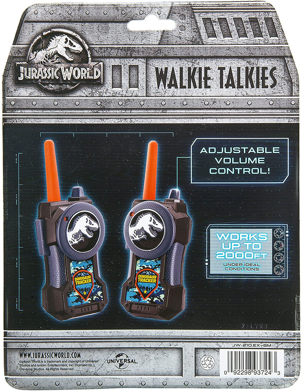 Kid Designs Jurassic World Long Range Walkie Talkies