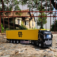 1:24 Diecast Metal Transport Container Truck