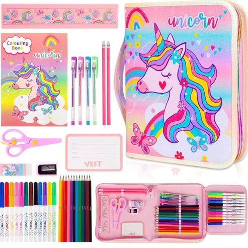 36Pcs Unicorn Color Pencil Case
