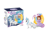 Electric Sofia Moon Carriage Toy With Light & Music