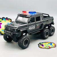 ABS Inertial AMG Police Truck With Smoke - 1Pc