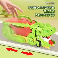 ABS Inertial Dinosaur Truck With 3 Pcs Mini Car