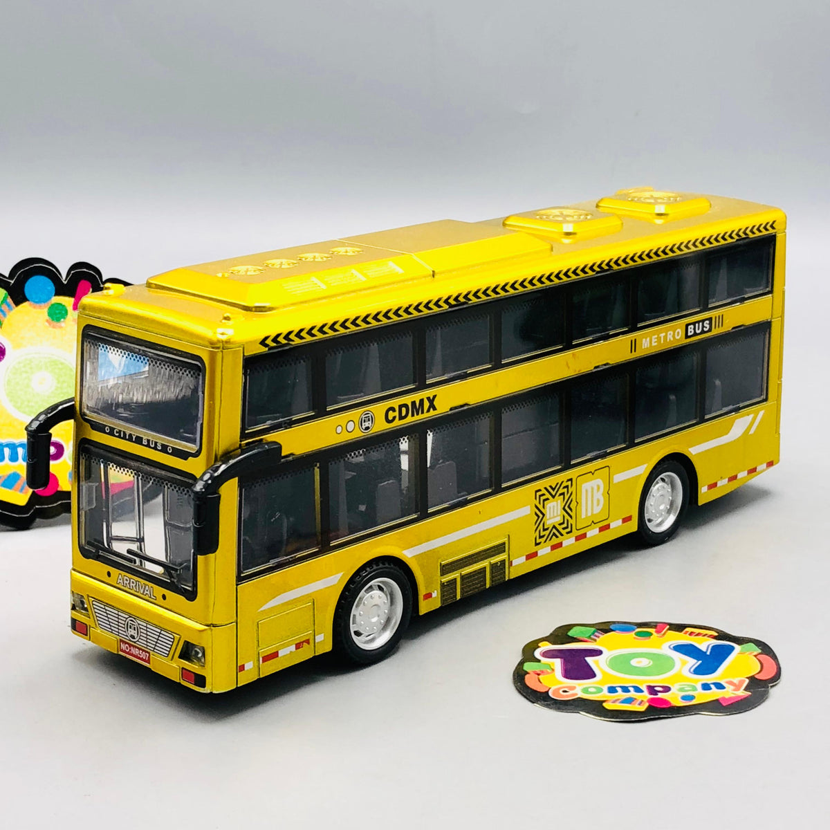 ABS Inertial Double-Decker Bus Model - 1Pc