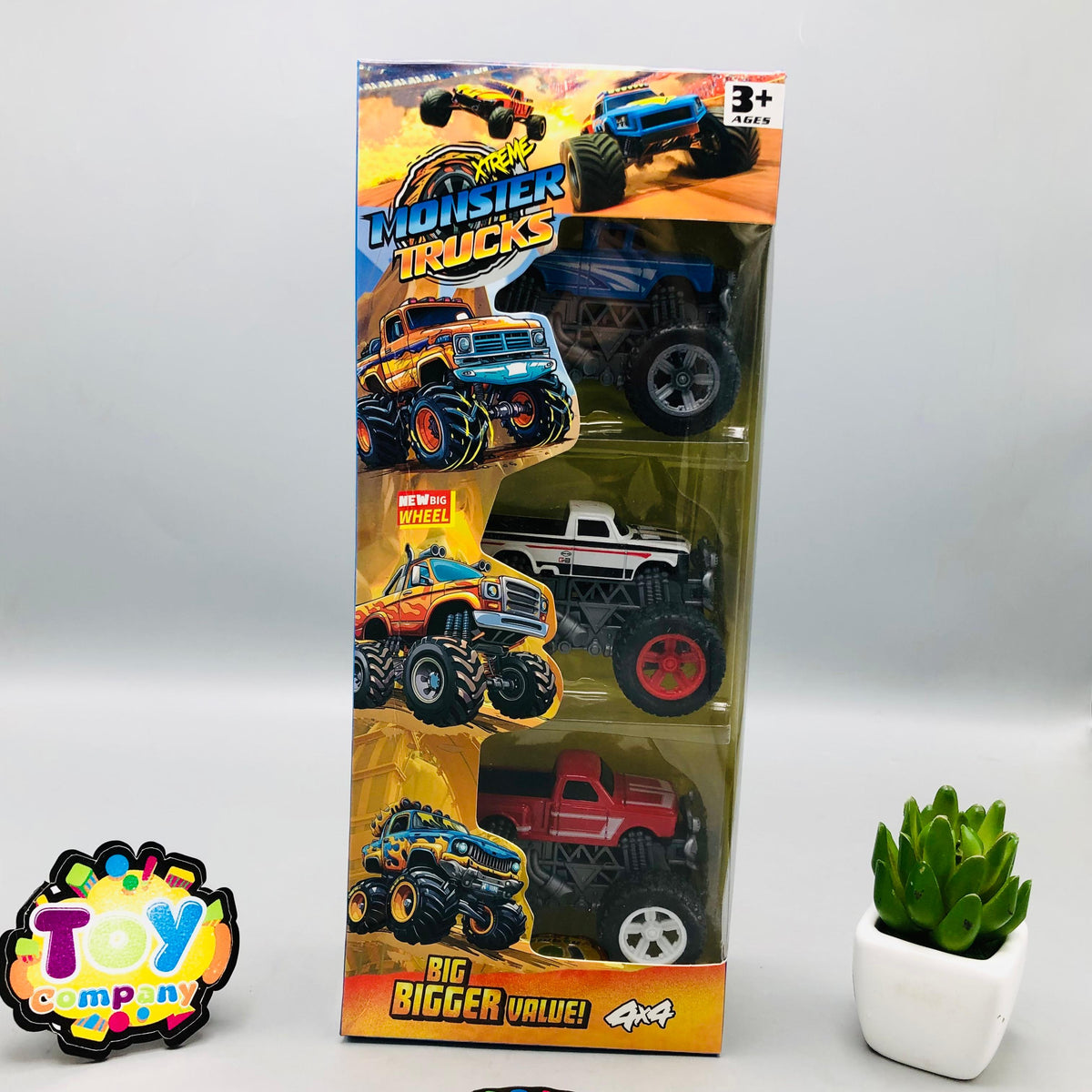 3Pcs ABS Inertial Monster Truck Set