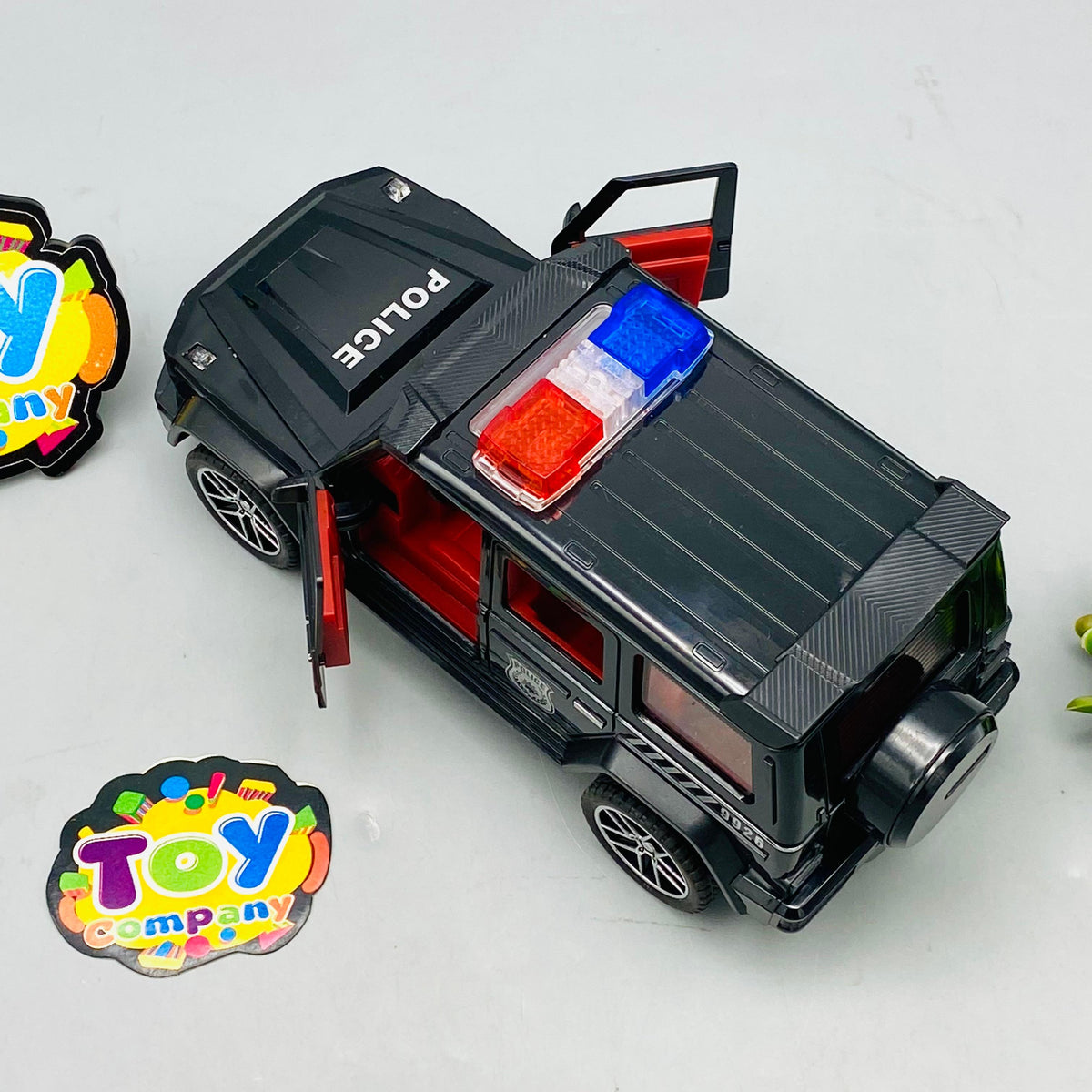 ABS Inertial Police G-Wagon Model Car With Smoke - 1Pc