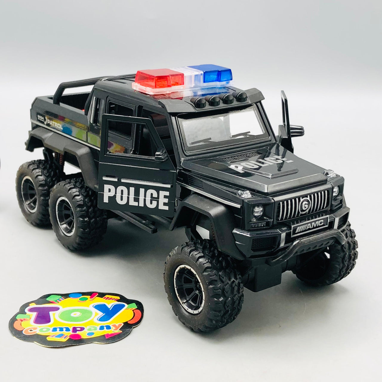 ABS Inertial AMG Police Truck With Smoke - 1Pc