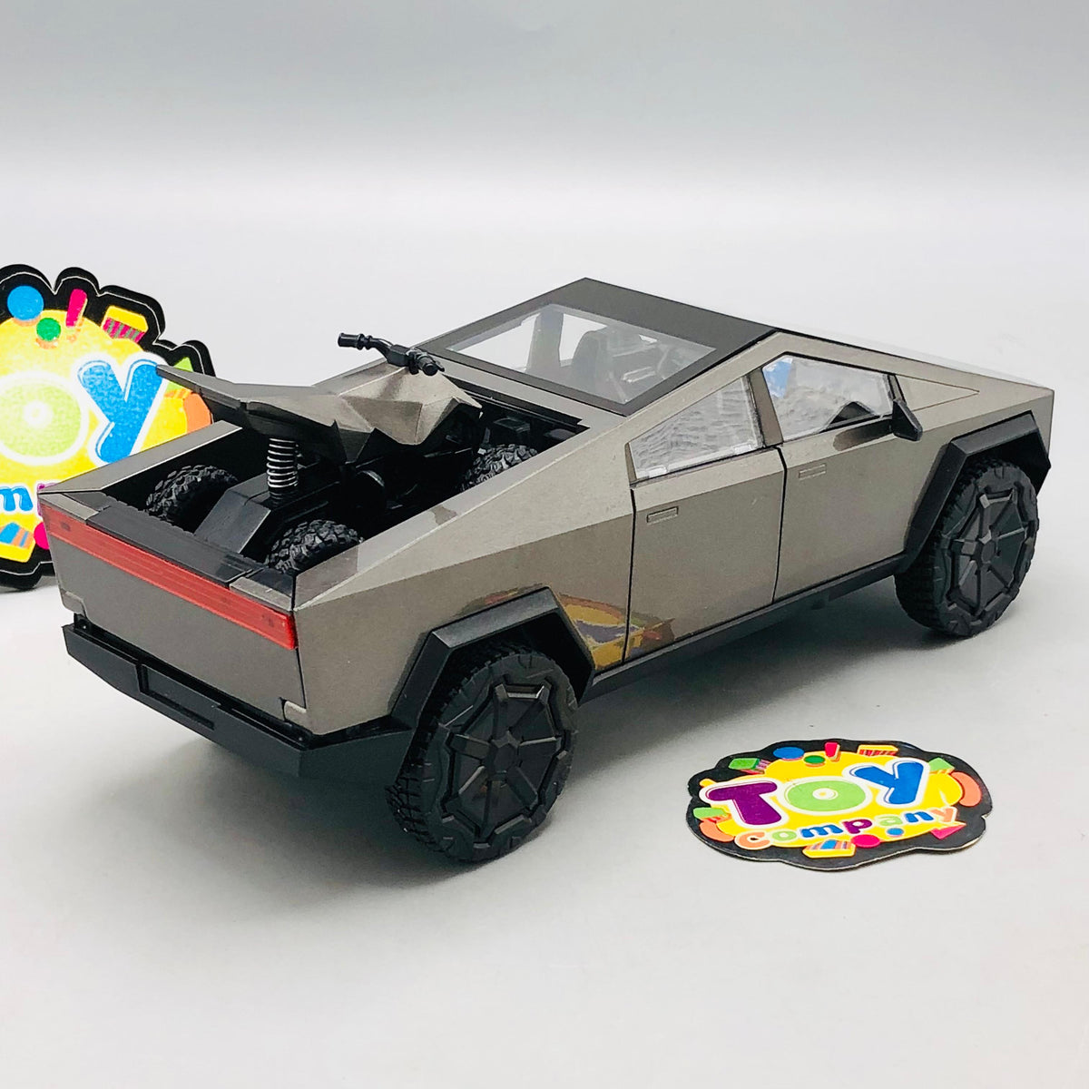 ABS Inertial Tesla With Quad Bike Model Car - 1Pc