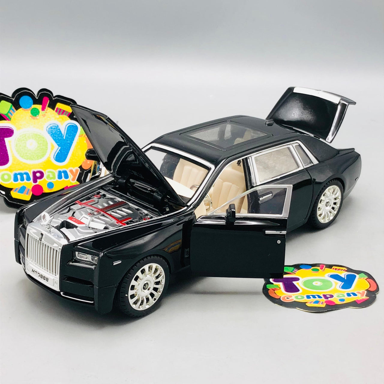 ABS Inertial Rolls Royce Phantom VIII Generation Model Car - 1Pc