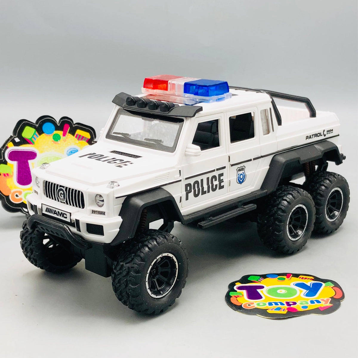 ABS Inertial AMG Police Truck With Smoke - 1Pc