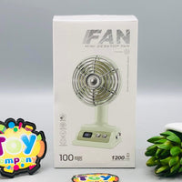 Adjustable Angle Digital Display Mini Desktop Fan