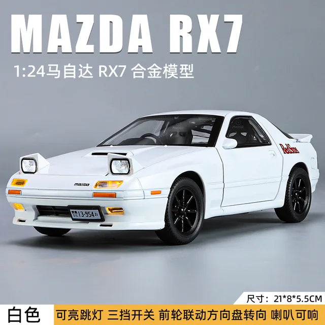 1:24 Diecast Mazda Rx7 RedSuns Model Car