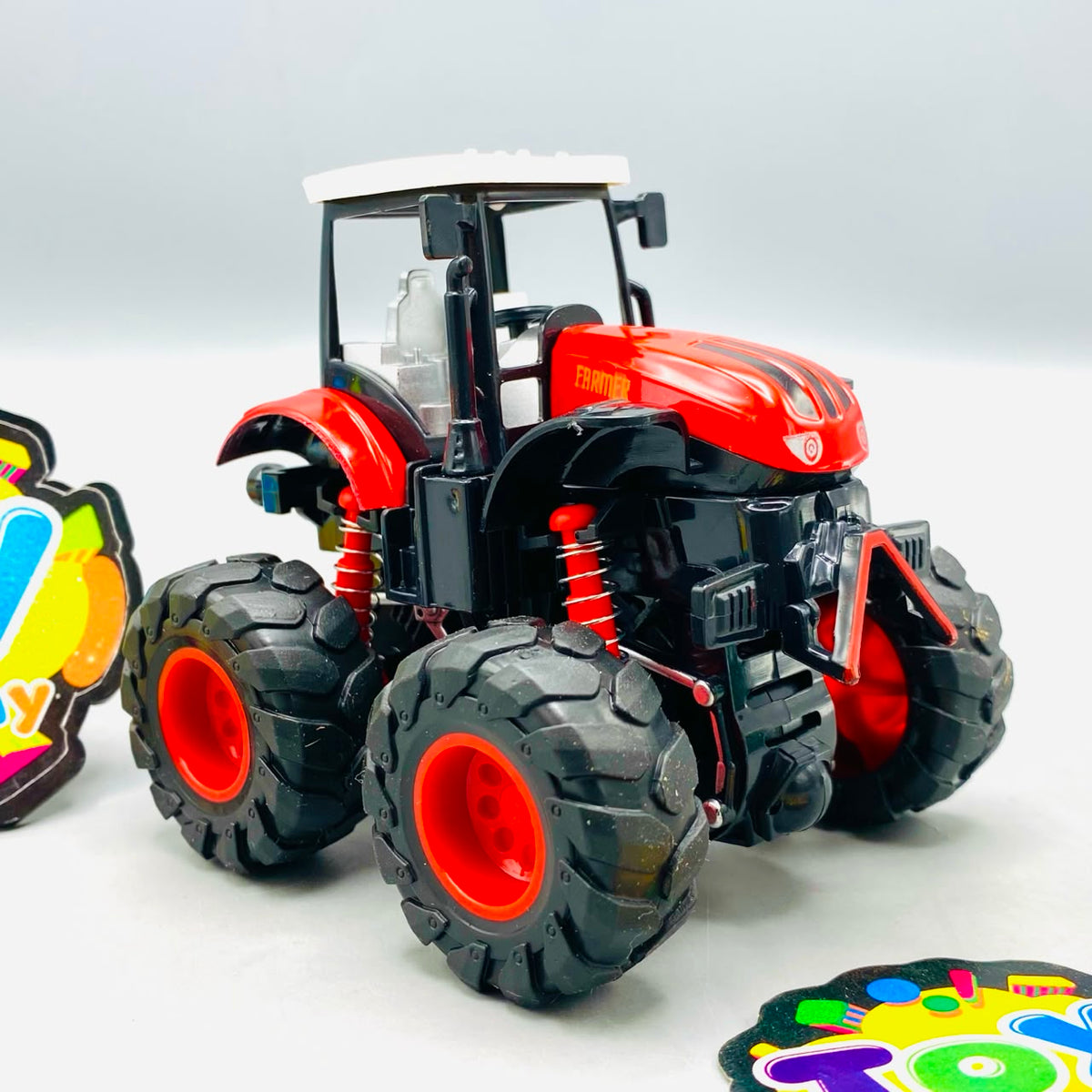 Mini Alloy 4x4 Farm Tractor Model - 1Pc