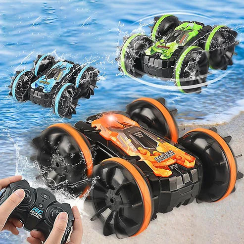 RC Amphibious Waterproof Stunt Car
