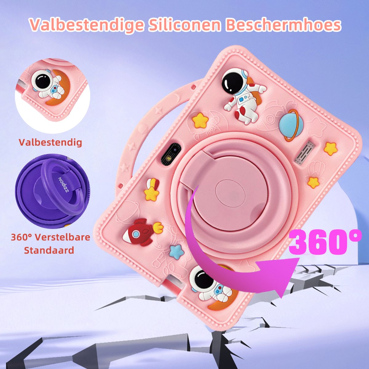 7 Inch Android Kids Learning Tablet - Pink