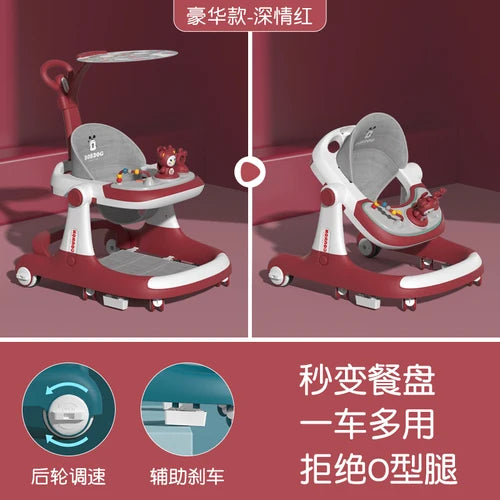 Multi-Functional Baby Walker-Red