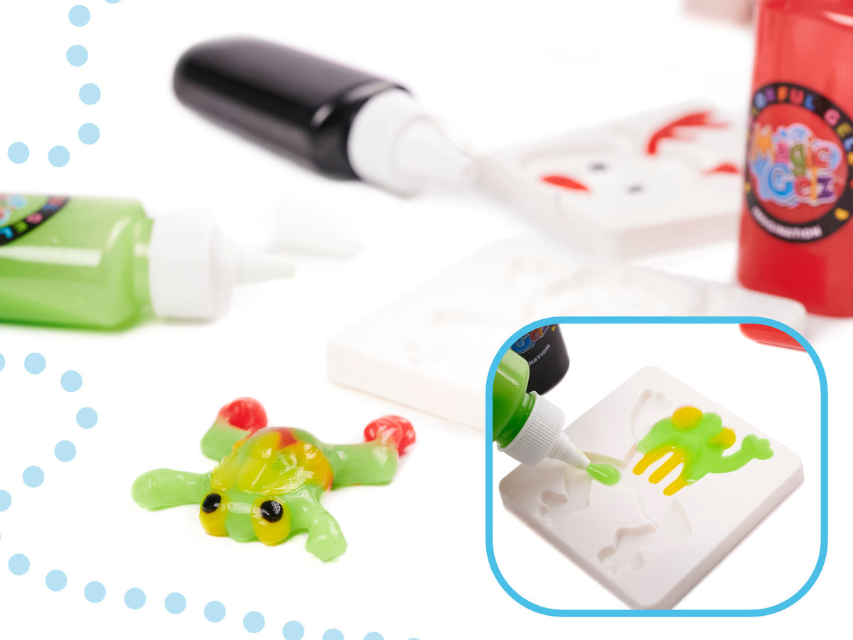DIY Magic Gel Water Animal Molds