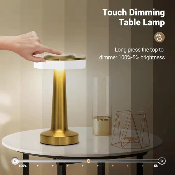 Touchable Architectural Inversion Metal LED Table Lamp