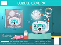 Automatic Bubble Blowing Camera With Fan