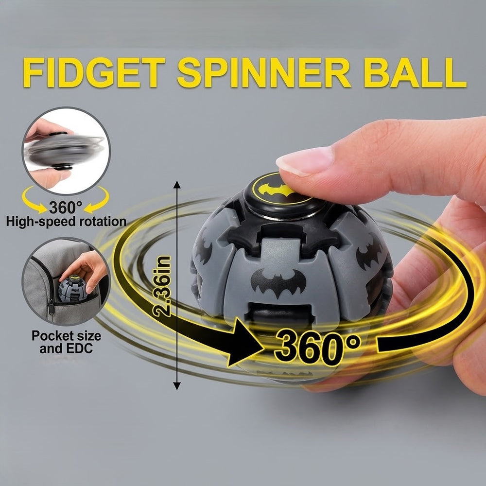 Avengers Press & Spin 3D Spinning Fidget Ball - 1Pc