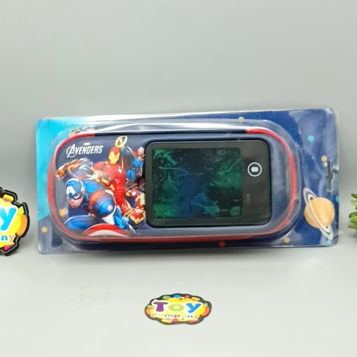 Avengers Themed Kids Pencil Pouch With LCD Writing Tablet