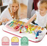 7in1 Multi-Functional Montessori Puzzle Stacking Block Toy