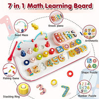 7in1 Multi-Functional Montessori Puzzle Stacking Block Toy