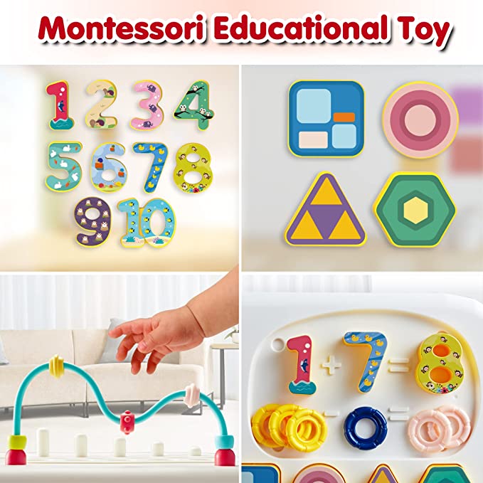 7in1 Multi-Functional Montessori Puzzle Stacking Block Toy