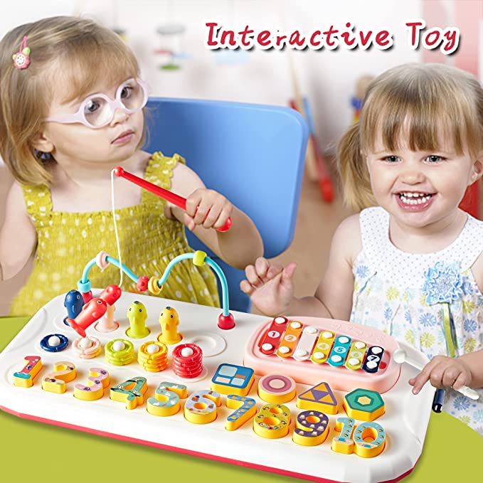 7in1 Multi-Functional Montessori Puzzle Stacking Block Toy