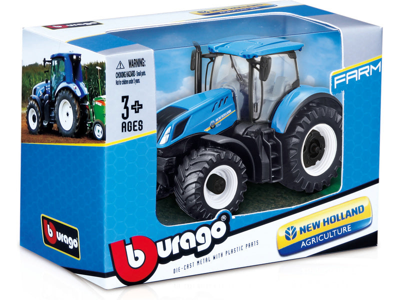 Bburago 10cm 1:43 Diecast New Holland Tractor Model